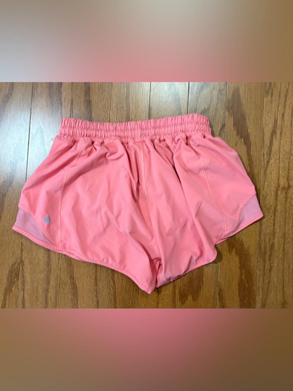 Coral Lululemon Hotty Hot Shorts